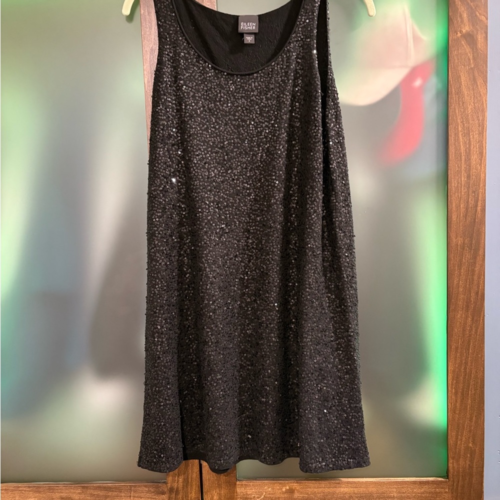 Elegant Black Sequin tunic